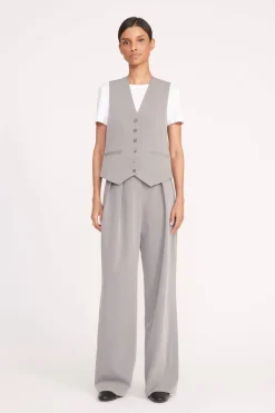 STAUD BRETT VEST  HEATHER GREY HEATHERGREY Hot