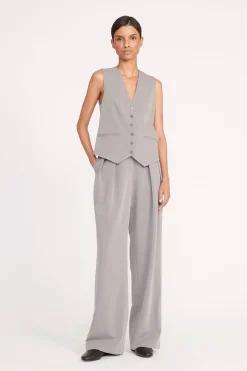 STAUD BRETT VEST HEATHER GREY HEATHERGREY Hot