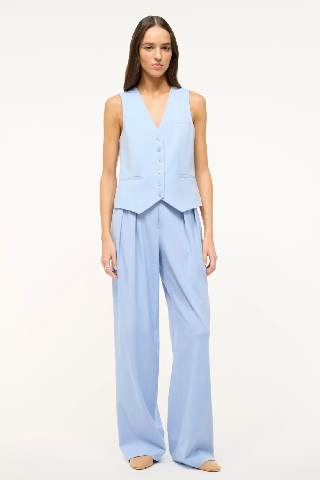 STAUD BRETT VEST PERIWINKLE Sale