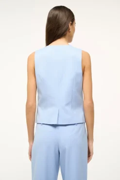 STAUD BRETT VEST PERIWINKLE Sale