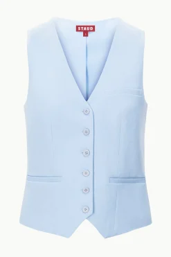 STAUD BRETT VEST PERIWINKLE Sale