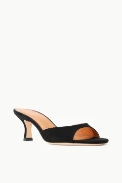 STAUD BRIGITTE MULE  BLACK SUEDE BLACKSUEDE Online