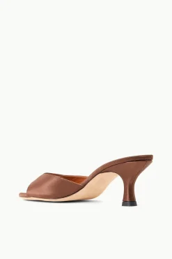 STAUD BRIGITTE MULE  CLOVE SATIN CLOVESATIN Clearance