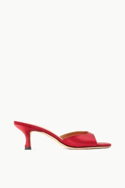 STAUD BRIGITTE MULE  RUBY SATIN RUBYSATIN Hot