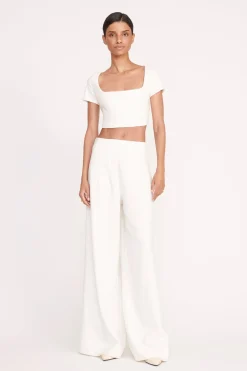 STAUD CALEB PANT   IVORY New