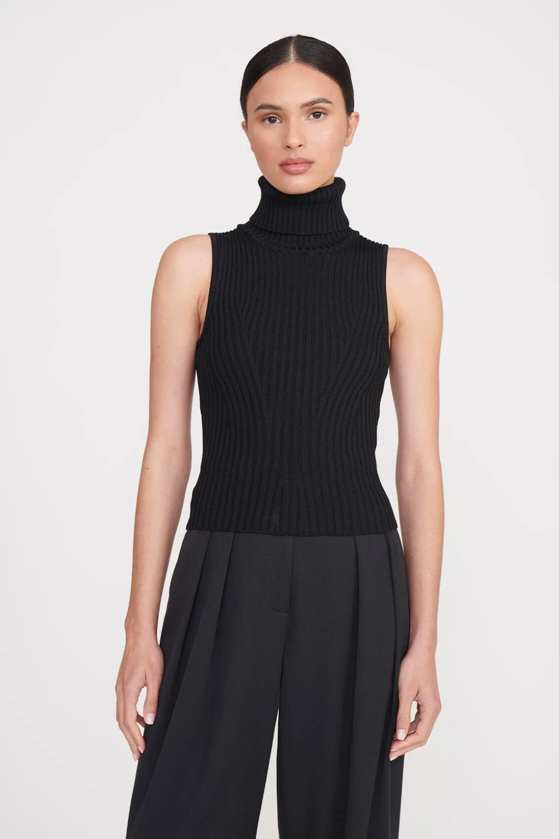 STAUD CALLUM TOP BLACK Clearance