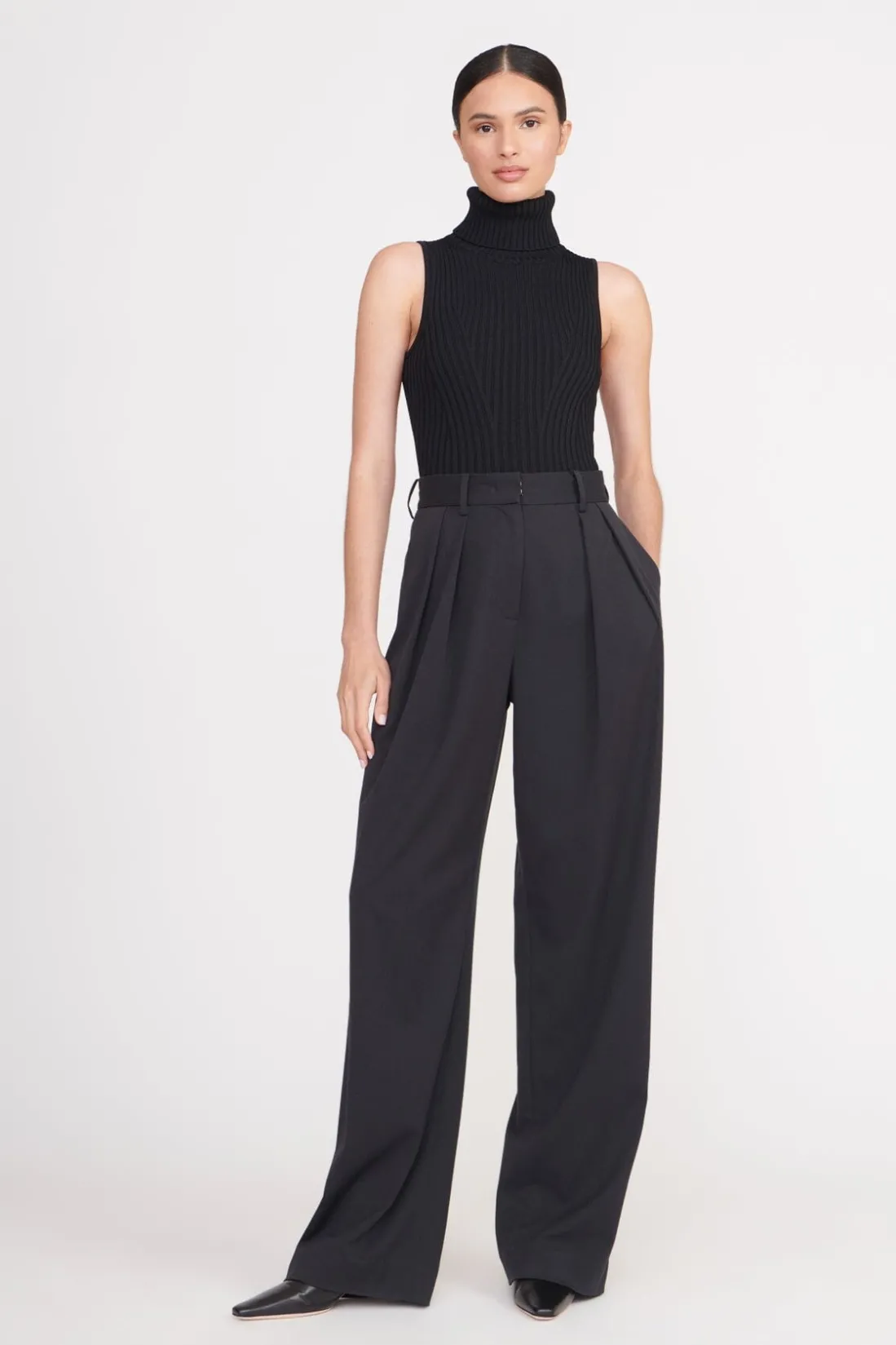 STAUD CALLUM TOP BLACK Clearance