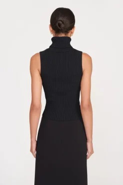 STAUD CALLUM TOP BLACK Clearance
