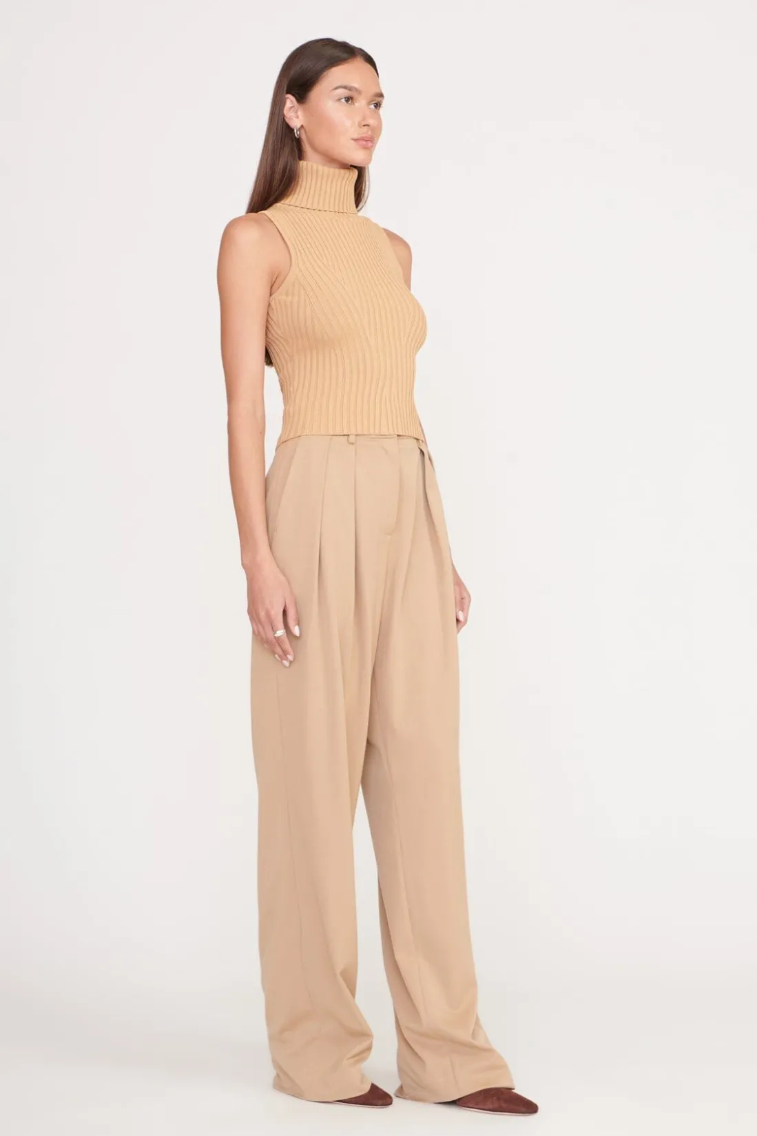 STAUD CALLUM TOP CAMEL Outlet