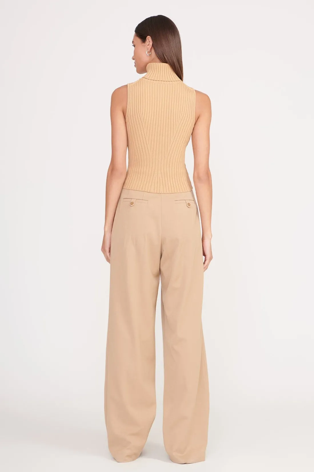 STAUD CALLUM TOP CAMEL Outlet