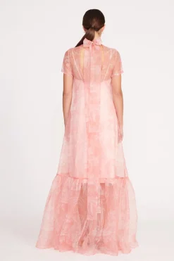 STAUD CALLUNA DRESS CHERRY BLOSSOM IVORY TOILE CHERRYBLOSSOMIVORYTOILE New
