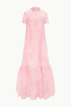 STAUD CALLUNA DRESS CHERRY BLOSSOM IVORY TOILE CHERRYBLOSSOMIVORYTOILE New