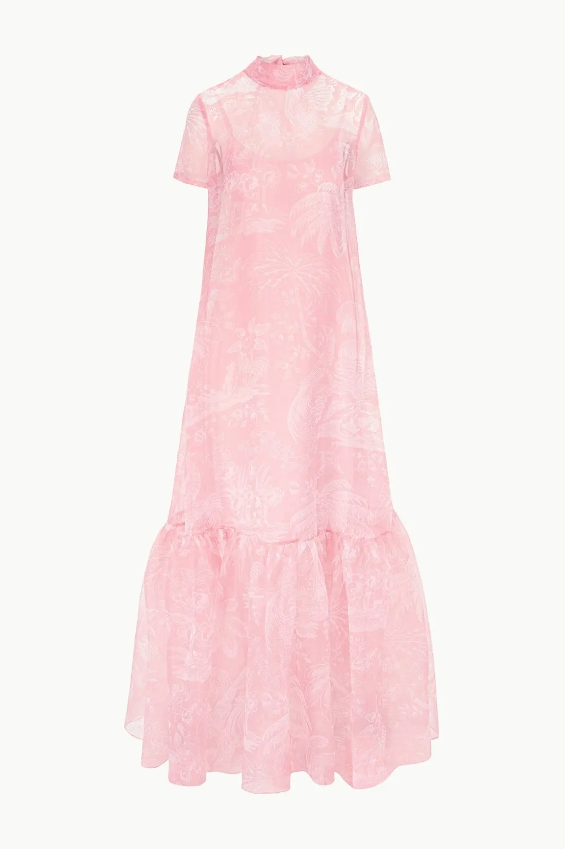 STAUD CALLUNA DRESS CHERRY BLOSSOM IVORY TOILE CHERRYBLOSSOMIVORYTOILE New