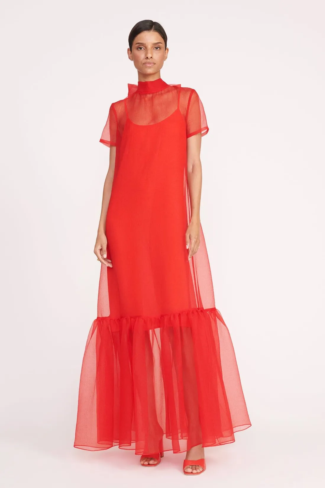 STAUD CALLUNA DRESS RED ROSE REDROSE Online