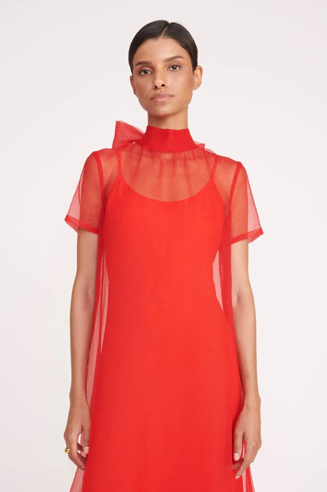 STAUD CALLUNA DRESS RED ROSE REDROSE Online
