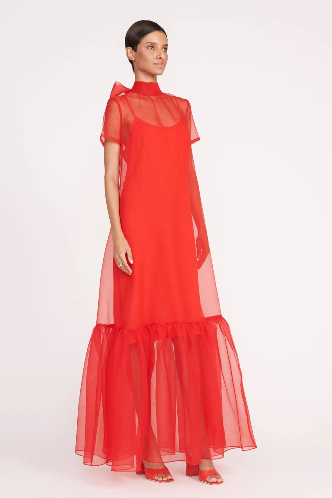 STAUD CALLUNA DRESS RED ROSE REDROSE Online