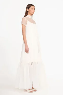 STAUD CALLUNA DRESS   WHITE Outlet