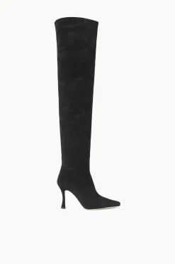 STAUD CAMI OVER THE KNEE BOOT  BLACK SUEDE BLACKSUEDE New