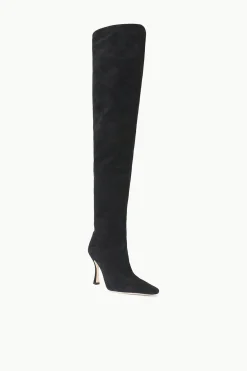 STAUD CAMI OVER THE KNEE BOOT  BLACK SUEDE BLACKSUEDE New