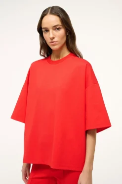 STAUD CAPSULE TOP  RED ROSE REDROSE Discount