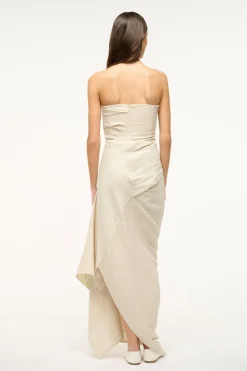 STAUD CARAVAGGIO DRESS NATURAL Sale