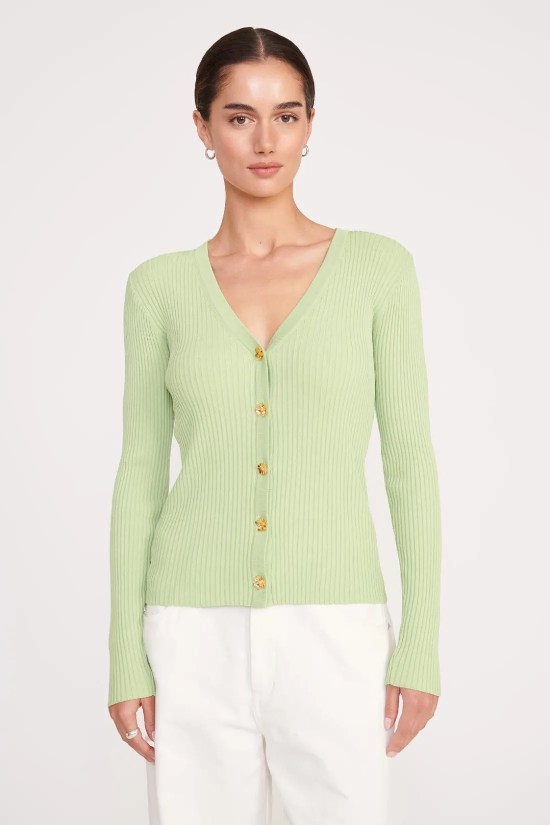 STAUD CARGO SWEATER MATCHA New