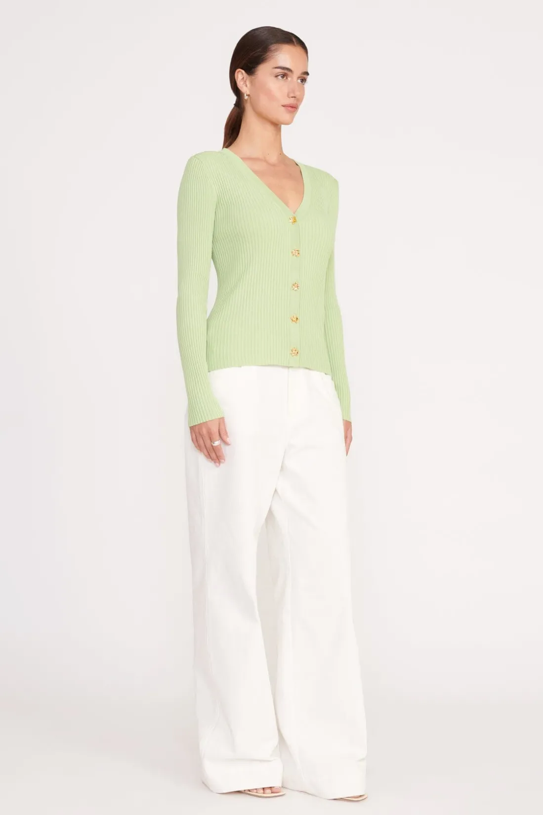 STAUD CARGO SWEATER MATCHA New