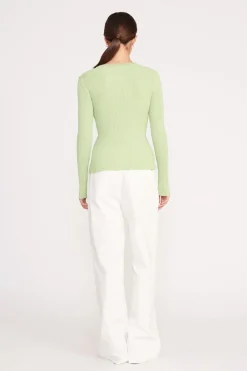 STAUD CARGO SWEATER MATCHA New