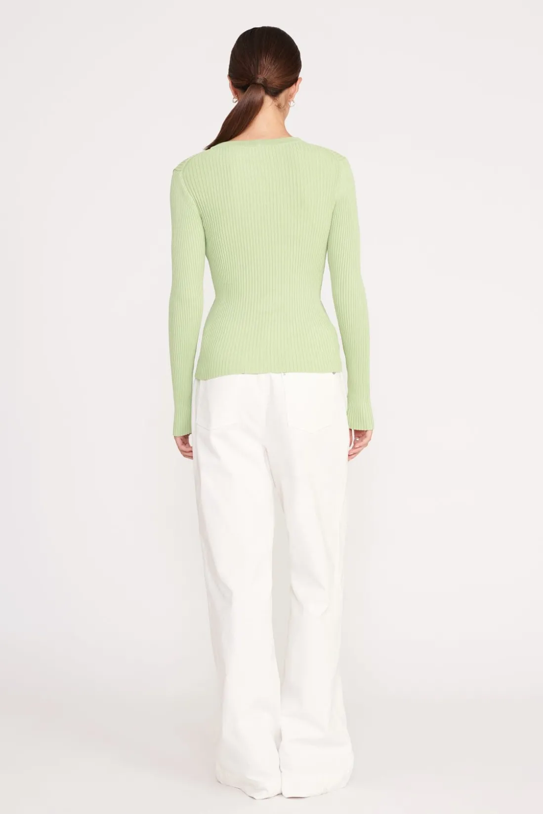 STAUD CARGO SWEATER MATCHA New
