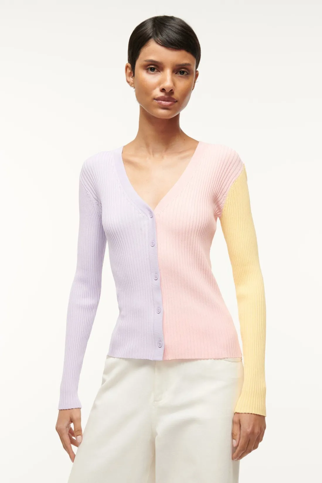 STAUD CARGO SWEATER PINK SHERBET PINKSHERBET Online