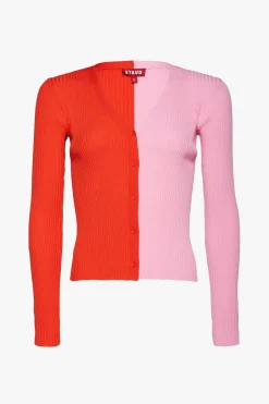 STAUD CARGO SWEATER  POPPY ROSEBUD POPPYROSEBUD