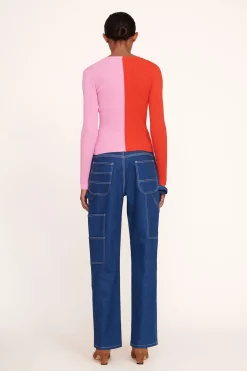 STAUD CARGO SWEATER  POPPY ROSEBUD POPPYROSEBUD
