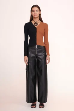 STAUD CARGO SWEATER  TAN BLACK TANBLACK Outlet