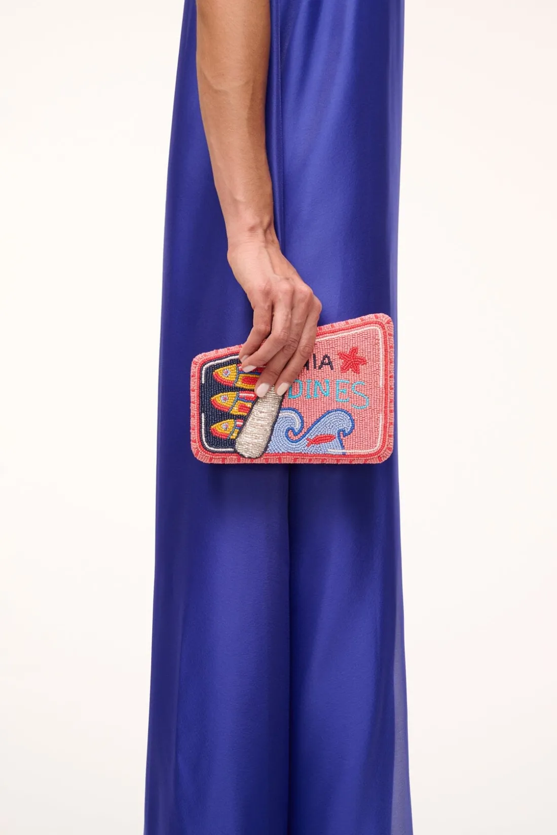 STAUD CARMELLA BEADED CLUTCH INES PINK STAUDINESPINK Clearance