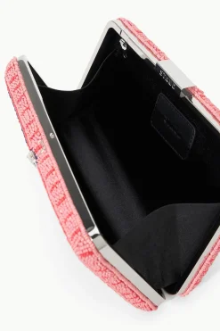 STAUD CARMELLA BEADED CLUTCH INES PINK STAUDINESPINK Clearance