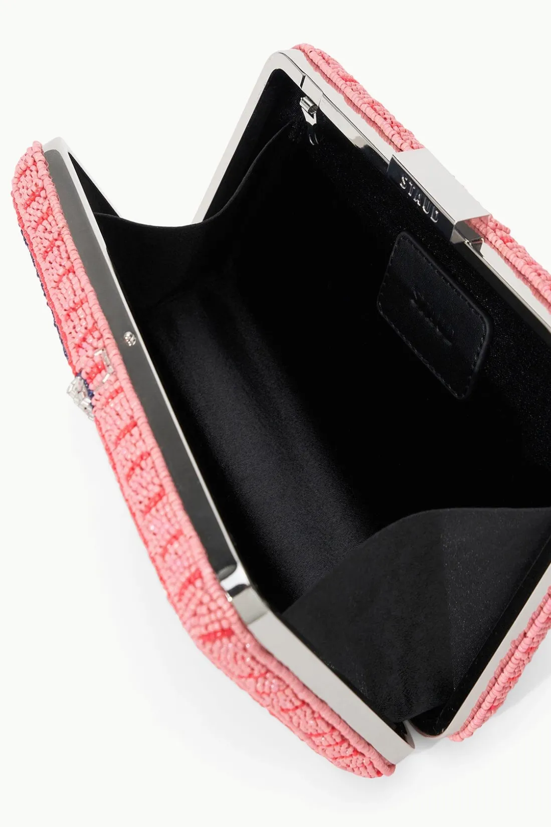STAUD CARMELLA BEADED CLUTCH INES PINK STAUDINESPINK Clearance