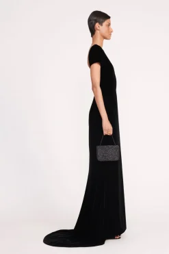 STAUD CARMEN BEADED BOX BAG   BLACK Online