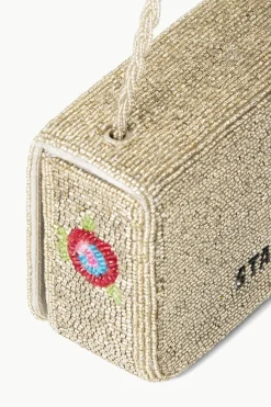 STAUD CARMEN BEADED BOX BAG DIAMOND ROSE DIAMONDROSE Online