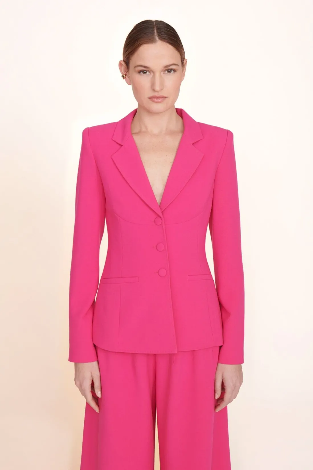 STAUD CARSON BLAZER MAGENTA Best