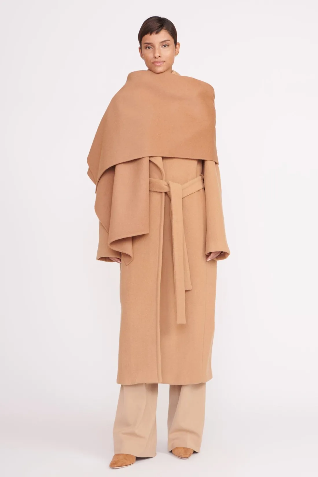 STAUD CARVER COAT CAMEL Sale