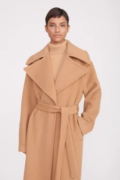 STAUD CARVER COAT CAMEL Sale