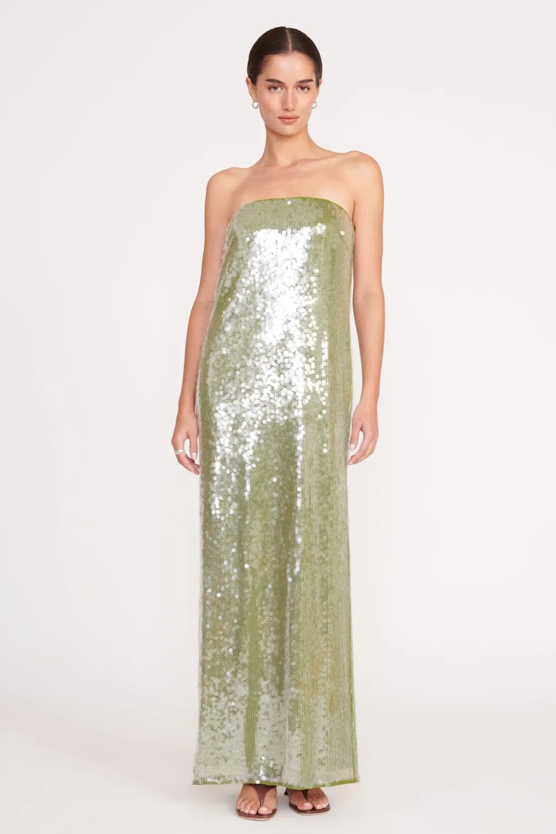 STAUD CASEY DRESS GARDEN MOSS GARDENMOSS Online