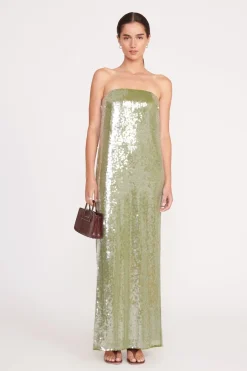 STAUD CASEY DRESS GARDEN MOSS GARDENMOSS Online