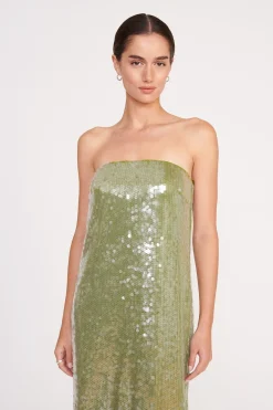 STAUD CASEY DRESS GARDEN MOSS GARDENMOSS Online