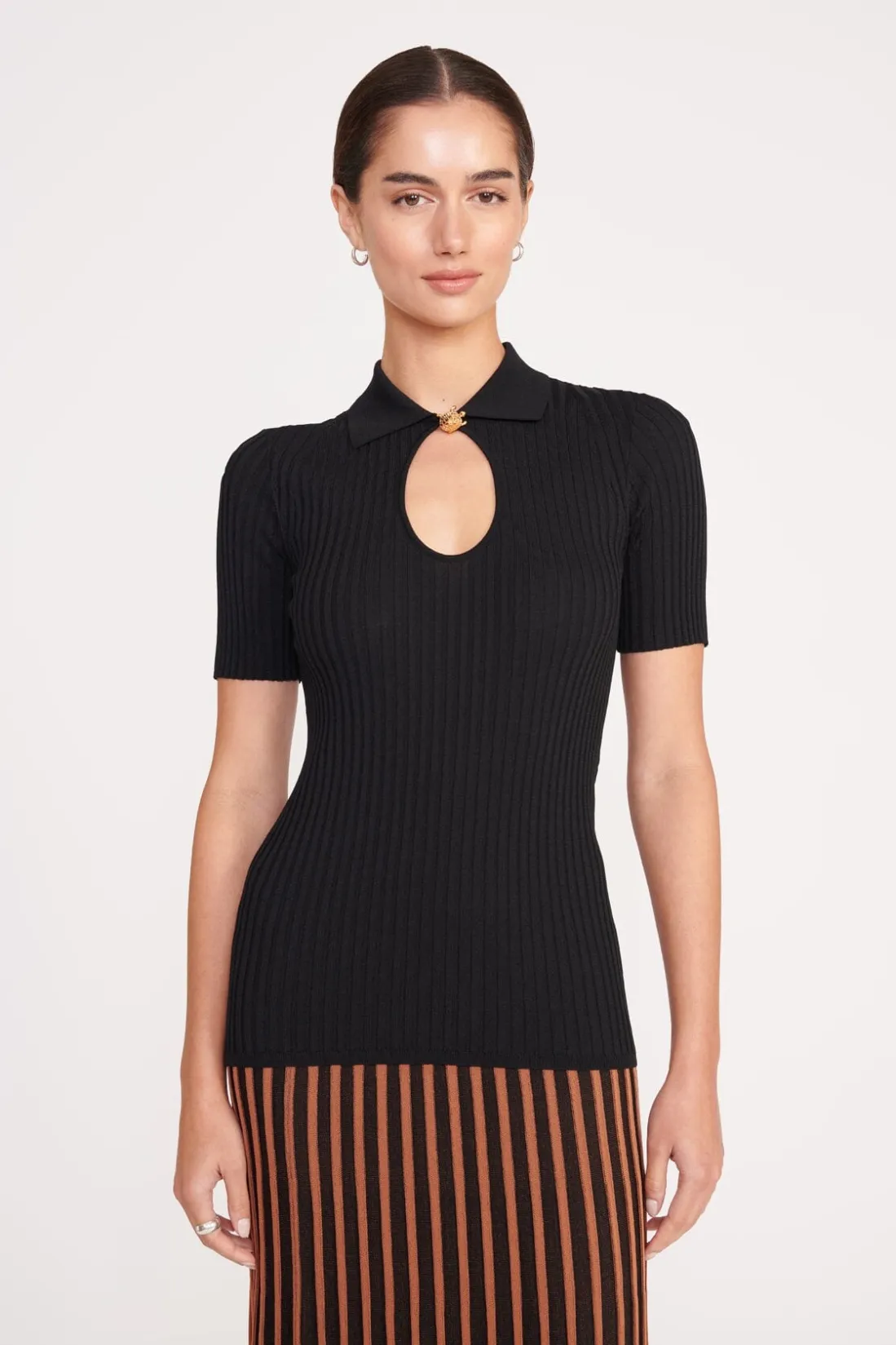 STAUD CATALEYA TOP BLACK Clearance