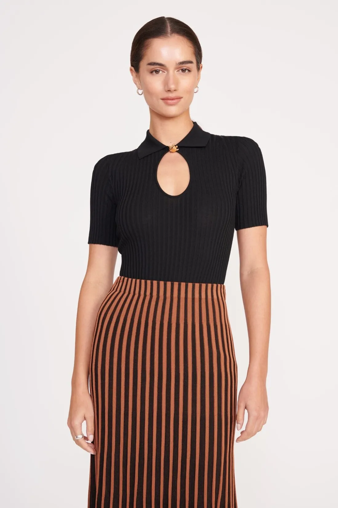 STAUD CATALEYA TOP BLACK Clearance