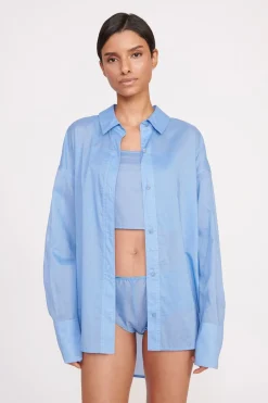 STAUD CHAMOMILE SHIRT   AZURE Online