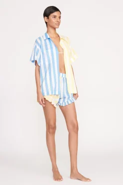 STAUD CHANNING TOP  BUTTERCUP SEASHORE STRIPE BUTTERCUPSEASHORESTRIPE