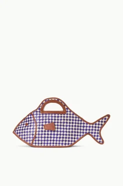 STAUD CLEO FISH BASKET BAG  COCONUT CHECK COCONUTCHECK Discount