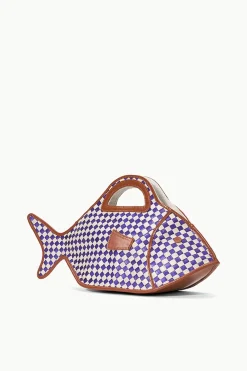 STAUD CLEO FISH BASKET BAG  COCONUT CHECK COCONUTCHECK Discount